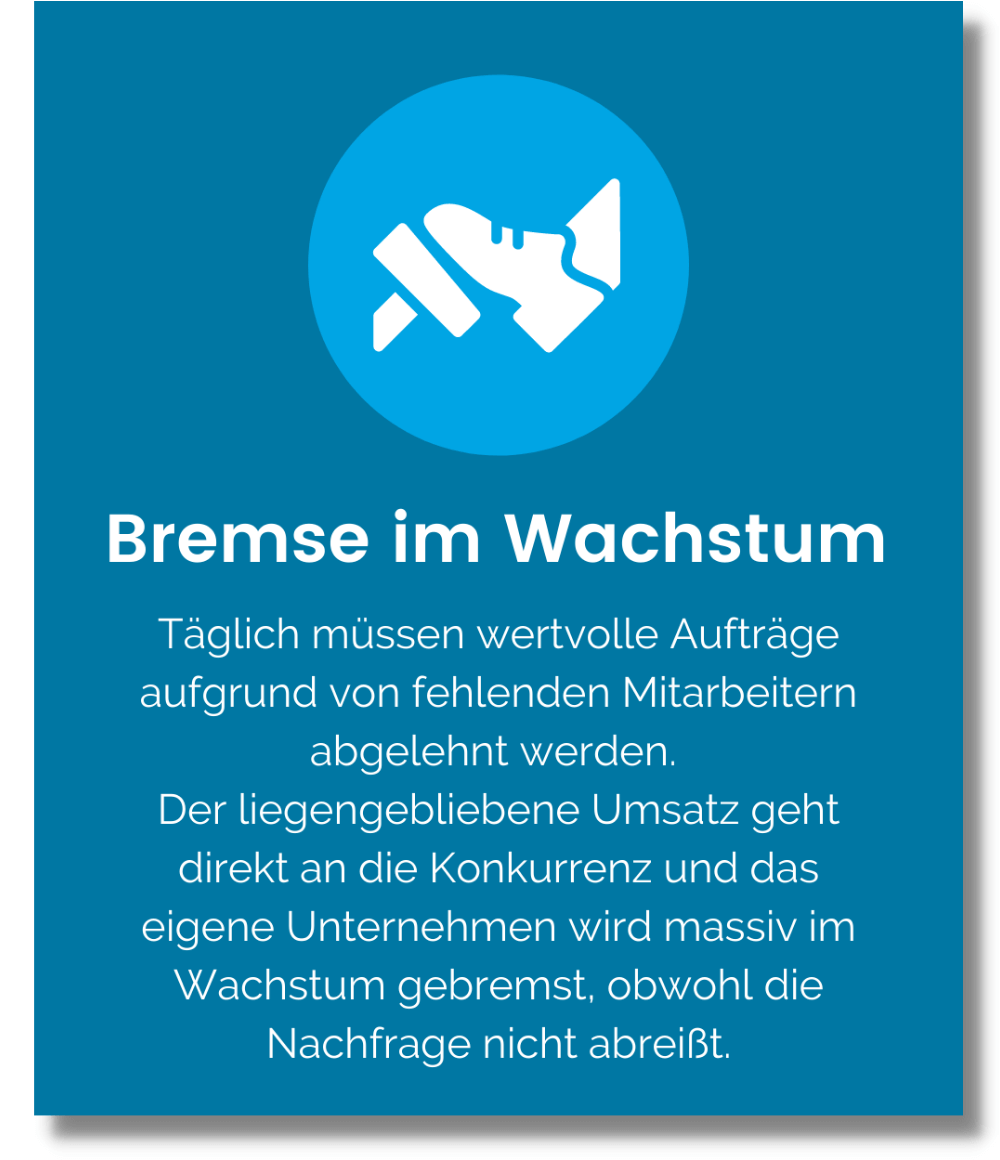 Bremse im Wachstum